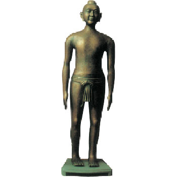  仿古針灸銅人 高158cm