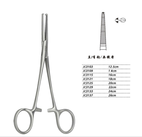 金鐘止血鉗 JC3109