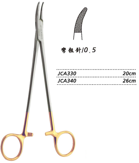 金鐘硬質合金鑲片持針鉗 JCA330