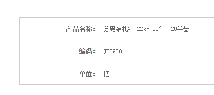 金鐘分離結扎鉗 JC8950