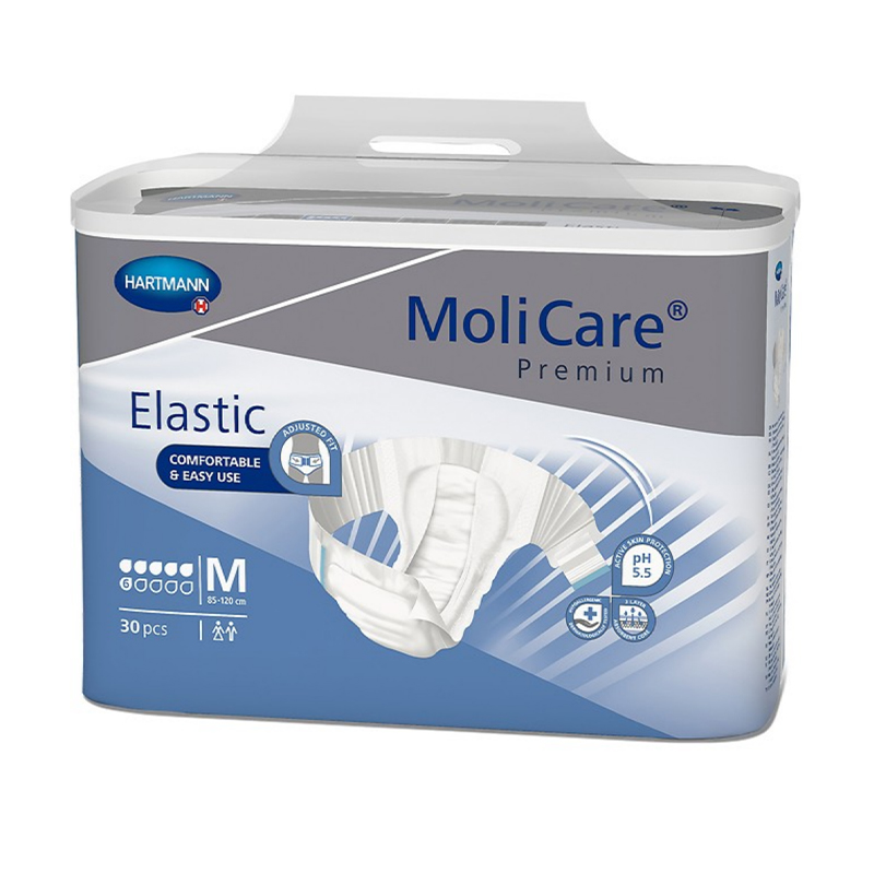 保赫曼妙力金裝彈性搭扣式尿褲（日用型）中號Molicare Pr. Elastic 6D M P30