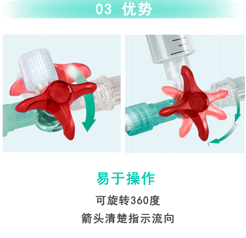 三通 Discofix 斯普旋閥 紅色 409512CN 