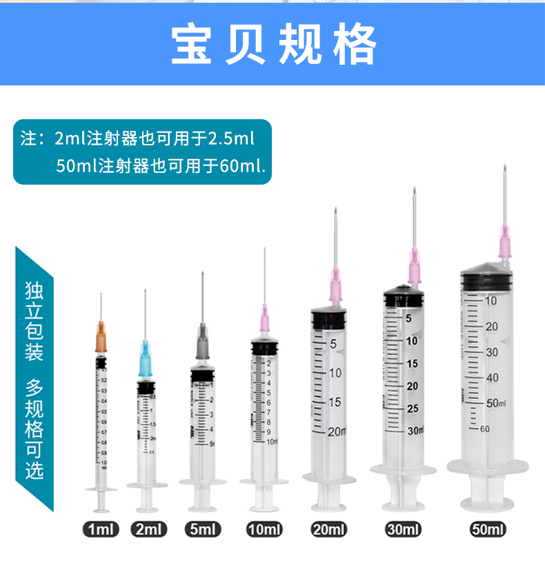 一次性使用無菌注射器 5ml 帶針