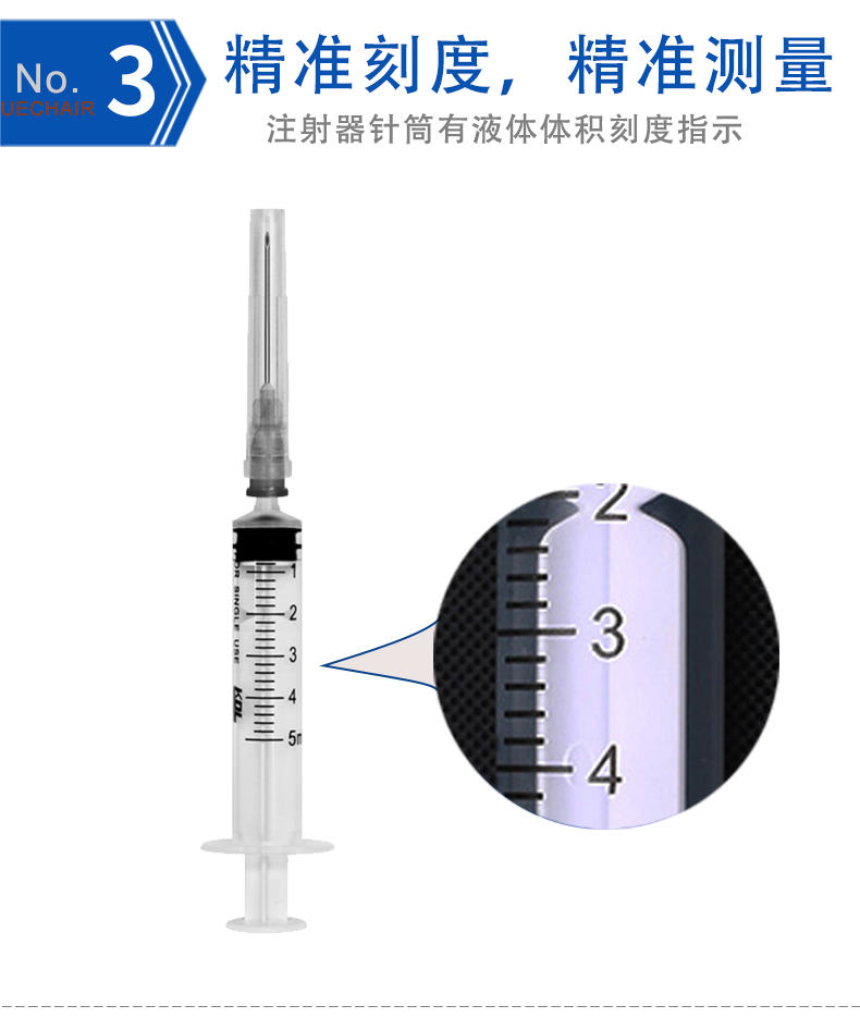 一次性使用無菌注射器 5ml 帶針