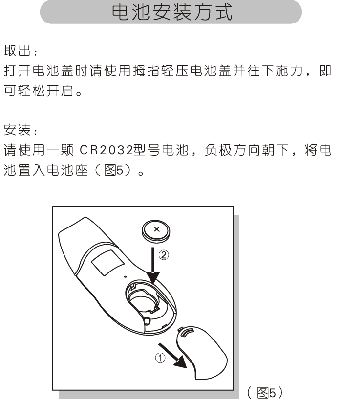 康莊TS9紅外線耳溫槍-電池安裝